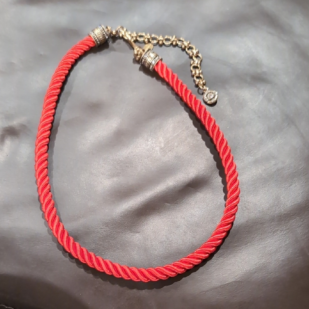 Heidi Daus Rope Necklace Red